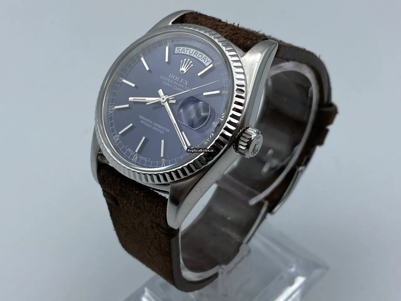 Offering Replica Rolex Day-date 36 18039 Automatic Movement White Gold Case Mens/unisex Watch - Image 6