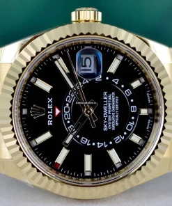 Incredible Fake Rolex Sky-dweller 326238 Caliber 9001 Automatic Movement 42mm Yellow Gold Case Mens/unisex Watch
