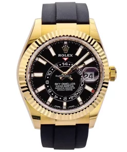 Special Knockoff Rolex Sky-dweller 326238 Caliber 9001 Automatic Movement 42mm Yellow Gold Case Mens/unisex Watch