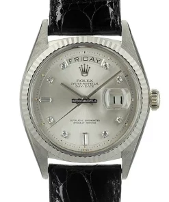 Well Made Copy Rolex Day-date 36 1803/9 Automatic Movement 36mm White Gold Case Watch