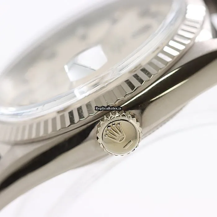 Well Made Copy Rolex Day-date 36 1803/9 Automatic Movement 36mm White Gold Case Watch - Image 12