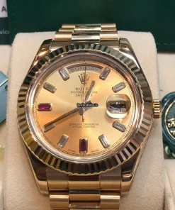 Great Replica Rolex Day-date II 218238 Caliber 3156 Automatic Movement 41mm Yellow Gold Case Mens/unisex Watch