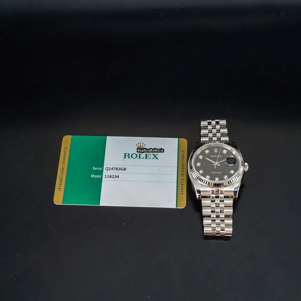 Fantastic Replica Rolex Datejust 116234 Caliber 3135 Automatic Movement 36mm Steel Case Mens/unisex Watch - Image 11
