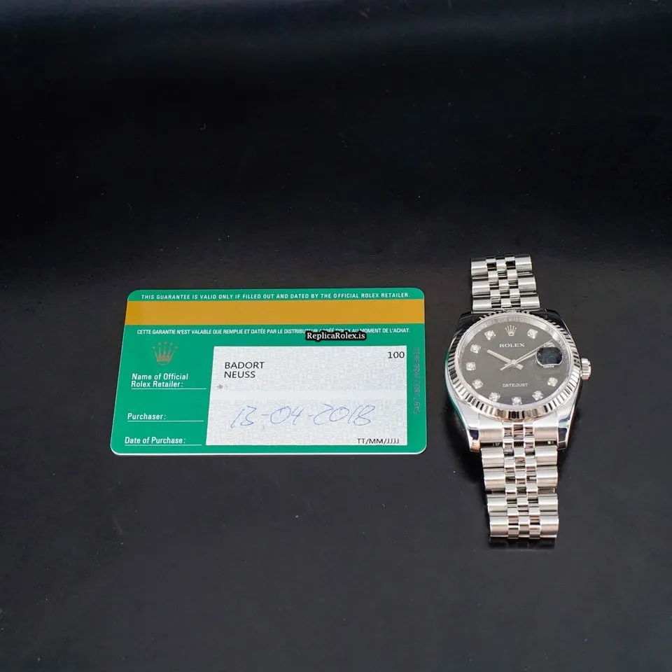 Fantastic Replica Rolex Datejust 116234 Caliber 3135 Automatic Movement 36mm Steel Case Mens/unisex Watch - Image 12