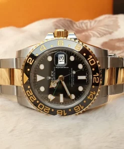 Swiss Replica Rolex Gmt-master II 116713ln Caliber 3186 Automatic Movement 40mm Gold/steel Case Mens/unisex Watch