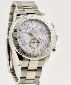 Lovely Replica Rolex Yacht-master II 116689 Caliber 4161 Automatic Movement 44mm White Gold Case Mens/unisex Watch