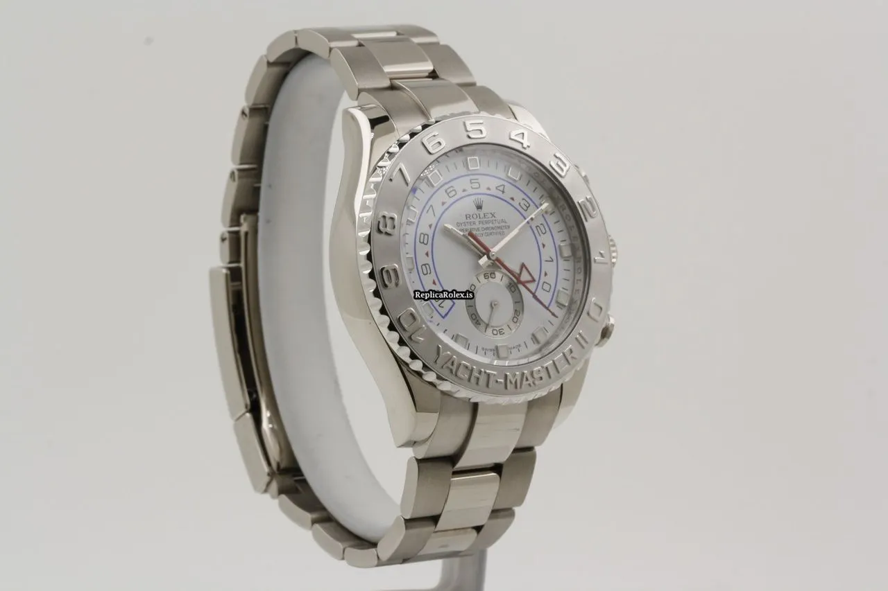 Lovely Replica Rolex Yacht-master II 116689 Caliber 4161 Automatic Movement 44mm White Gold Case Mens/unisex Watch - Image 8