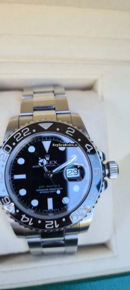 Mind-boggling Replica Rolex Gmt-master II 116710ln Caliber 3186 Automatic Movement 40mm Steel Case Mens/unisex Watch - Image 5