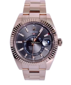 Defect Fake Rolex Sky-dweller 326935 Automatic Movement 42mm Rose Gold Case Mens/unisex Watch