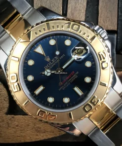 Beautiful Fake Rolex Yacht-master 168623 Caliber 2235 Automatic Movement 35mm Gold/steel Case Mens/unisex Watch
