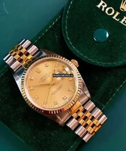 Fabulous Copies Rolex Datejust 16233 Caliber 3135 Automatic Movement 36mm Gold/steel Case Mens/unisex Watch