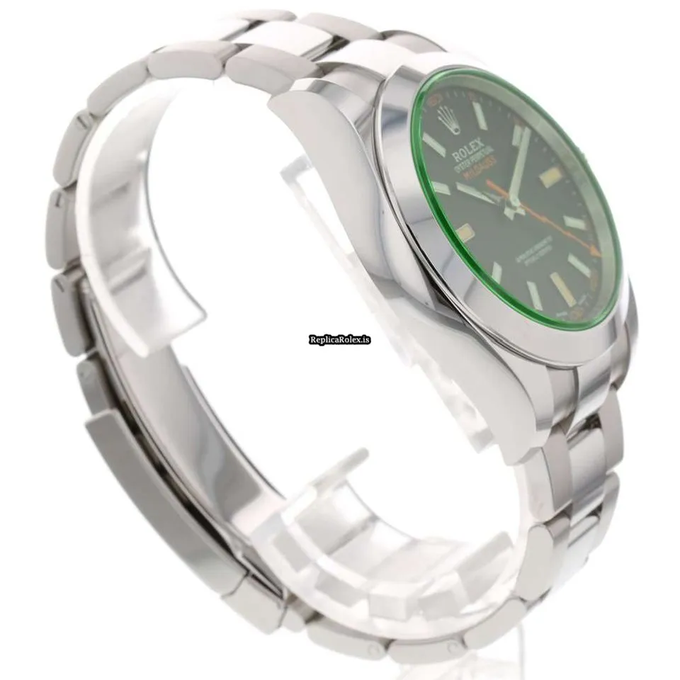 Swiss Imitation Rolex Milgauss 116400gv Caliber 3131 Automatic Movement 40mm Steel Case Mens/unisex Watch - Image 4