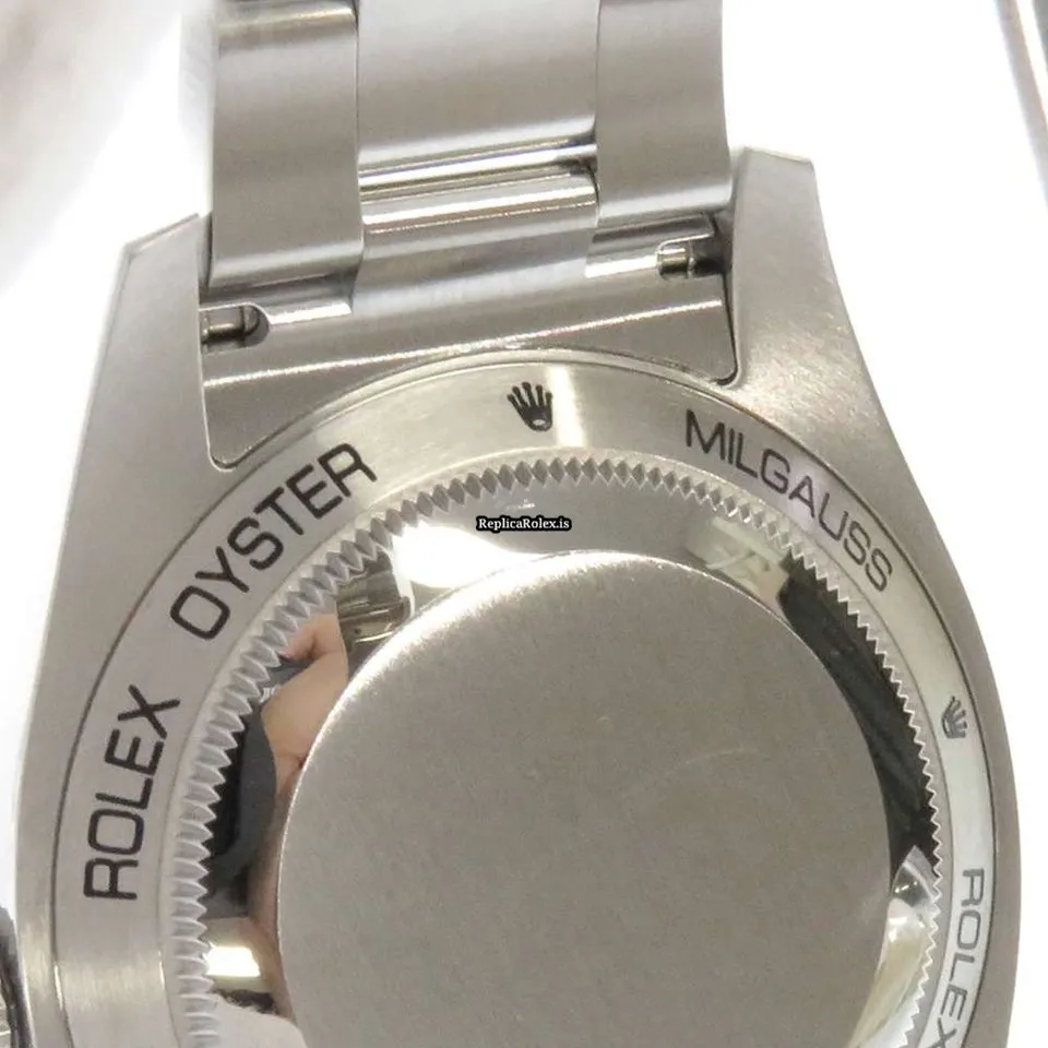 Swiss Imitation Rolex Milgauss 116400gv Caliber 3131 Automatic Movement 40mm Steel Case Mens/unisex Watch - Image 8