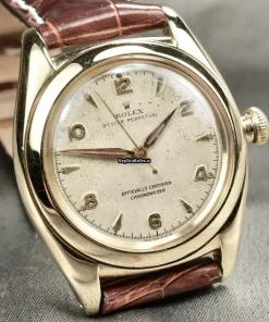 Stylish Replicas Rolex Bubble Back 3131 Caliber 630 Automatic Movement 32.2mmmm Rose Gold Case Mens/unisex Watch