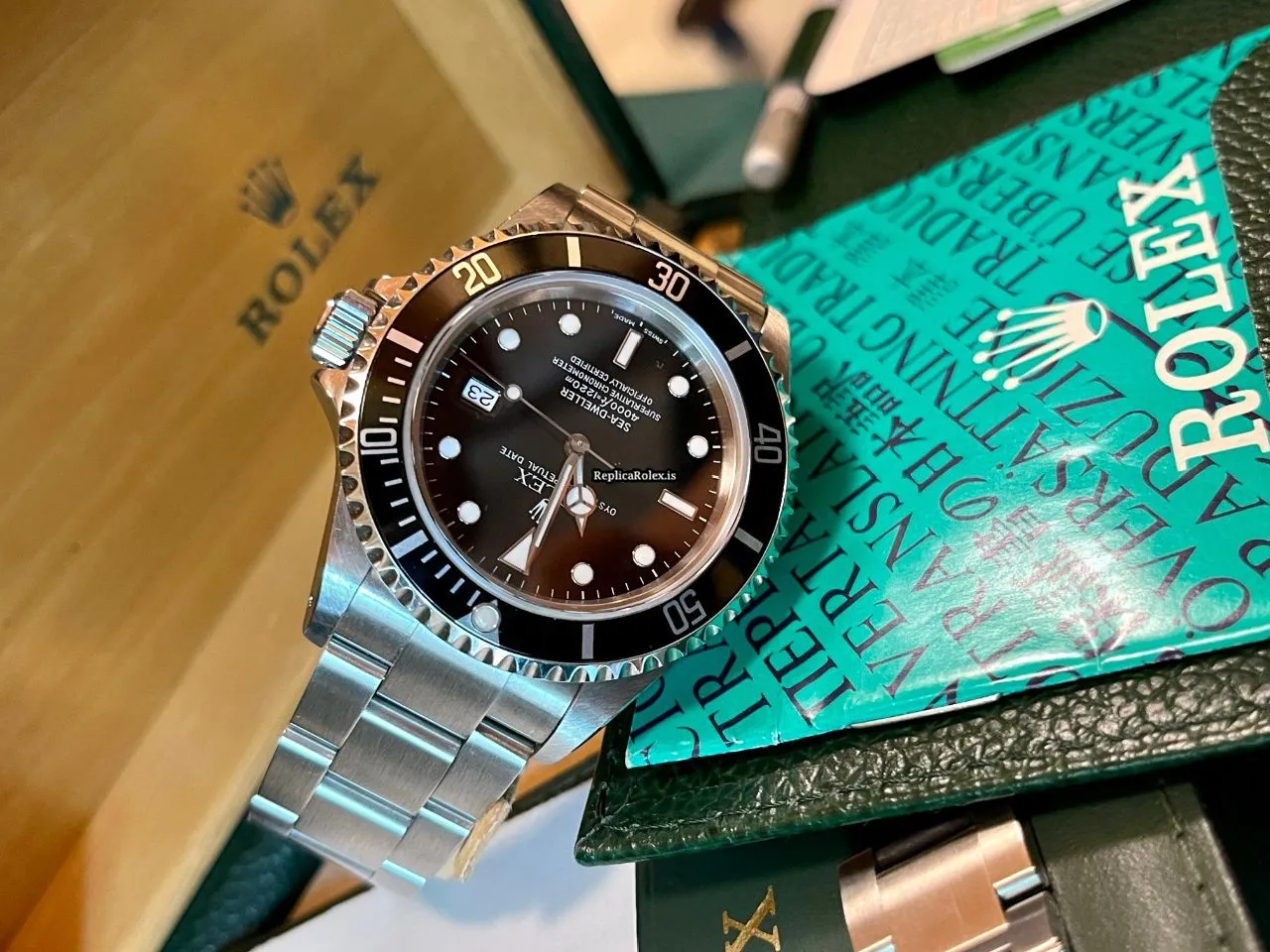 Unique Imitation Rolex Sea-dweller 4000 16600 Caliber 3135 Automatic Movement 40mm Steel Case Mens/unisex Watch - Image 7