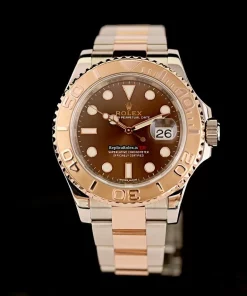 Well Made Replica Rolex Yacht-master 40 116621 Caliber 3135 Automatic Movement 40mm Gold/steel Case Mens/unisex Watch