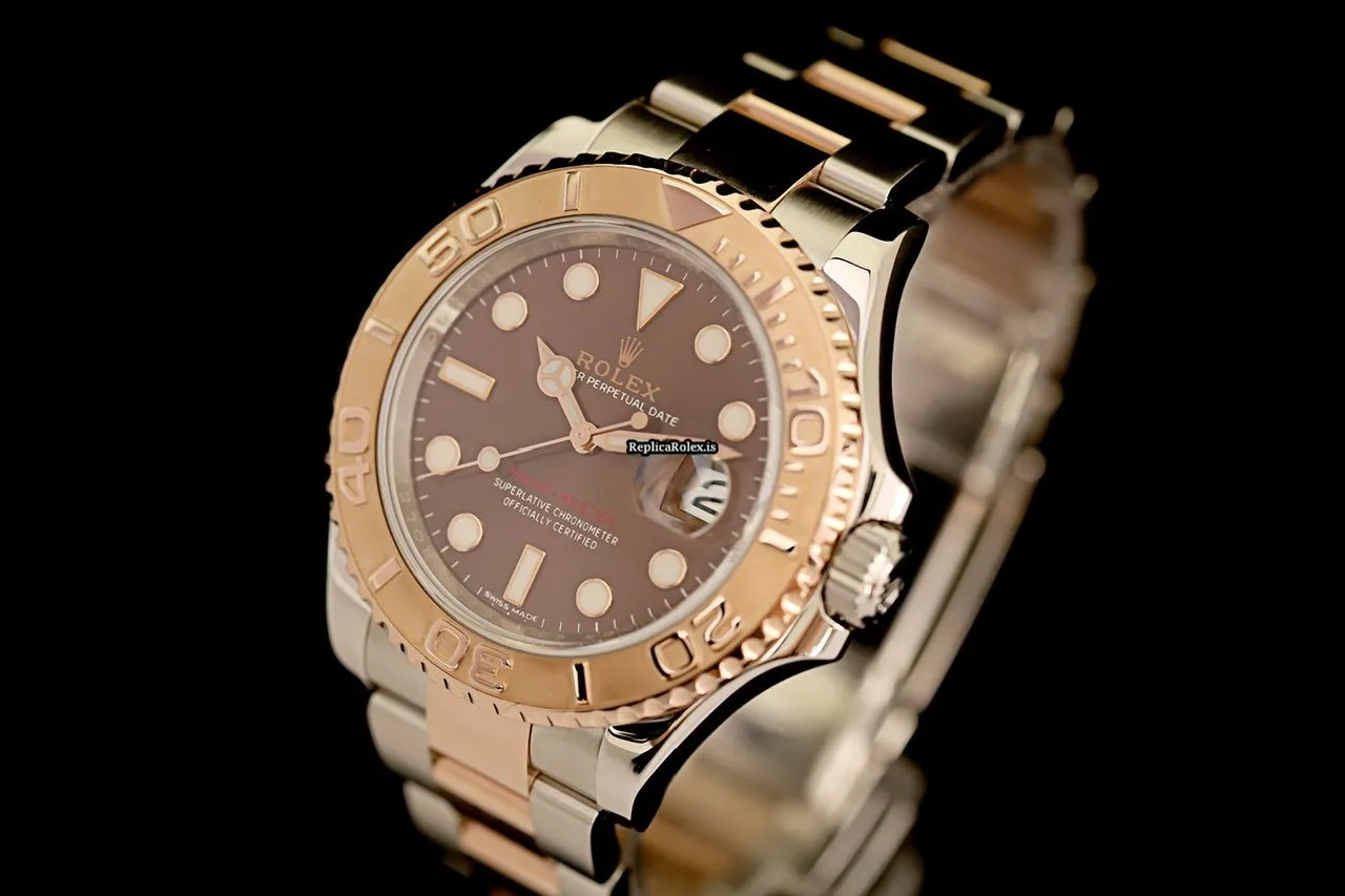 Well Made Replica Rolex Yacht-master 40 116621 Caliber 3135 Automatic Movement 40mm Gold/steel Case Mens/unisex Watch - Image 3
