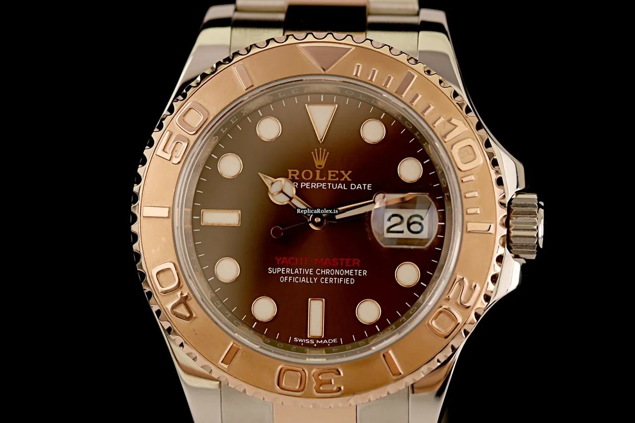 Well Made Replica Rolex Yacht-master 40 116621 Caliber 3135 Automatic Movement 40mm Gold/steel Case Mens/unisex Watch - Image 4