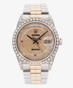 Cool Fakes Rolex Day-date 36 118139 Caliber 3155 Automatic Movement 36mm White Gold Case Mens/unisex Watch