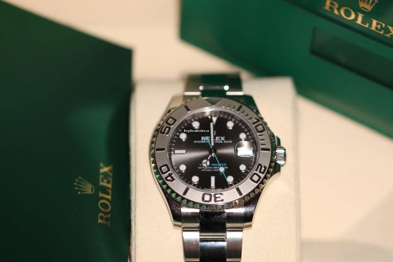 Fantastic Replica Rolex Yacht-master 37 268622 Caliber 2236 Automatic Movement 37mm Steel Case Mens/unisex Watch - Image 9