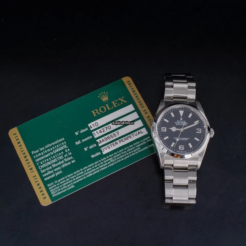 Superior Replica Rolex Explorer 114270 Caliber 3130 Automatic Movement 36mm Steel Case Mens/unisex Watch - Image 10