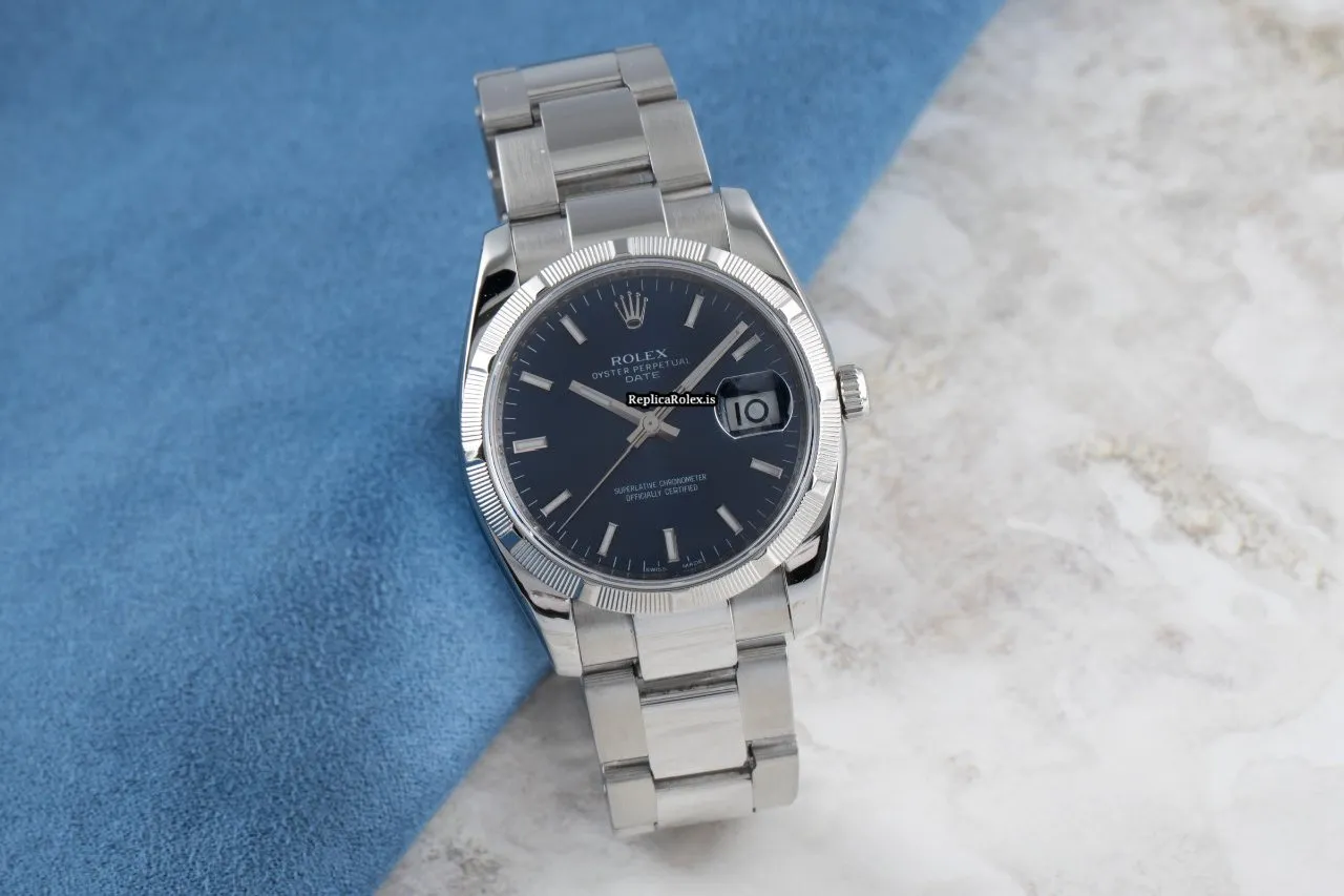 Recommend Fake Rolex Oyster Perpetual Date 115210 Caliber 3135 Automatic Movement 34mm Steel Case Mens/unisex Watch - Image 2