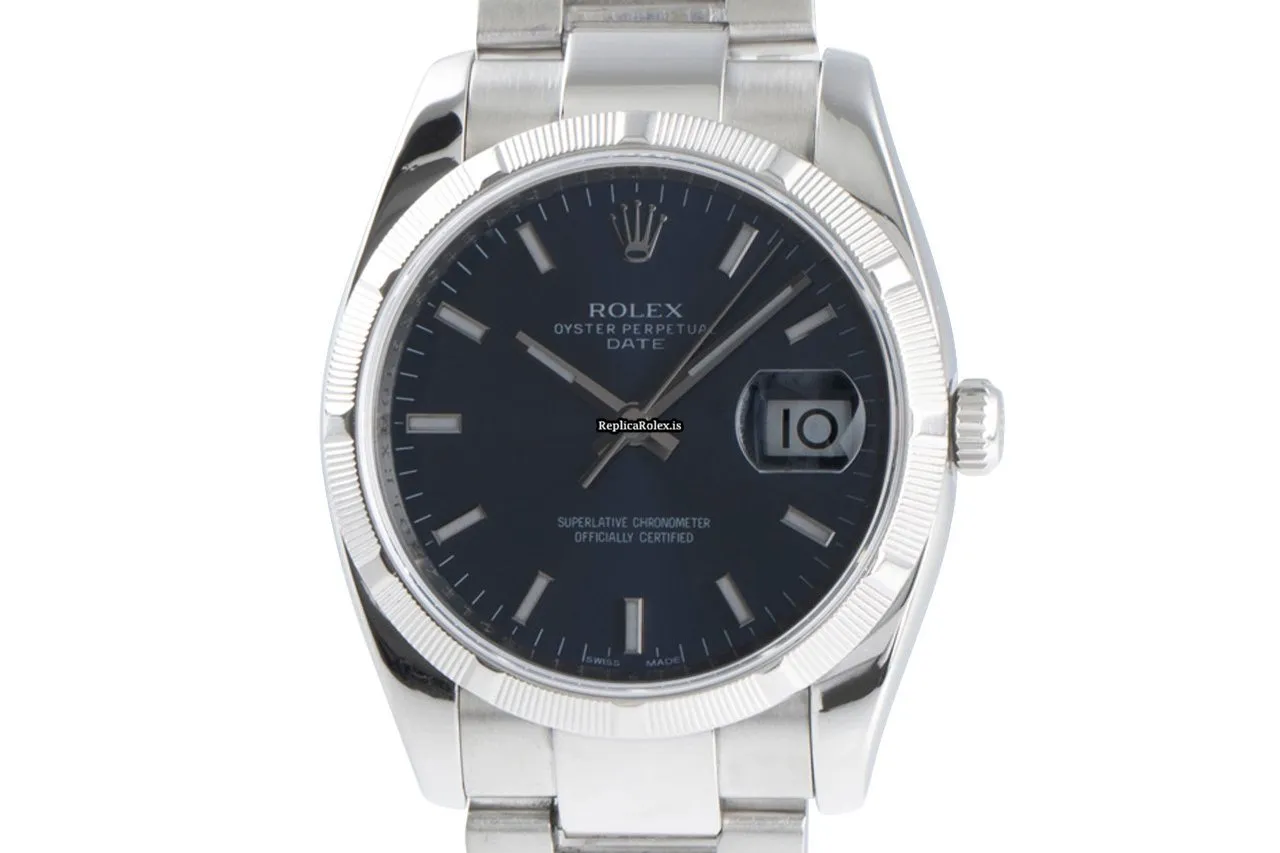 Recommend Fake Rolex Oyster Perpetual Date 115210 Caliber 3135 Automatic Movement 34mm Steel Case Mens/unisex Watch - Image 7