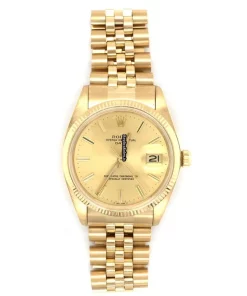 Distinctive Replica Rolex Oyster Perpetual Date 1503 Automatic Movement 34mm Yellow Gold Case Mens/unisex Watch