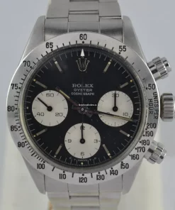 Excellent Fake Rolex Daytona 6265 Caliber 727 Manual Winding Movement 37mm Steel Case Mens/unisex Watch