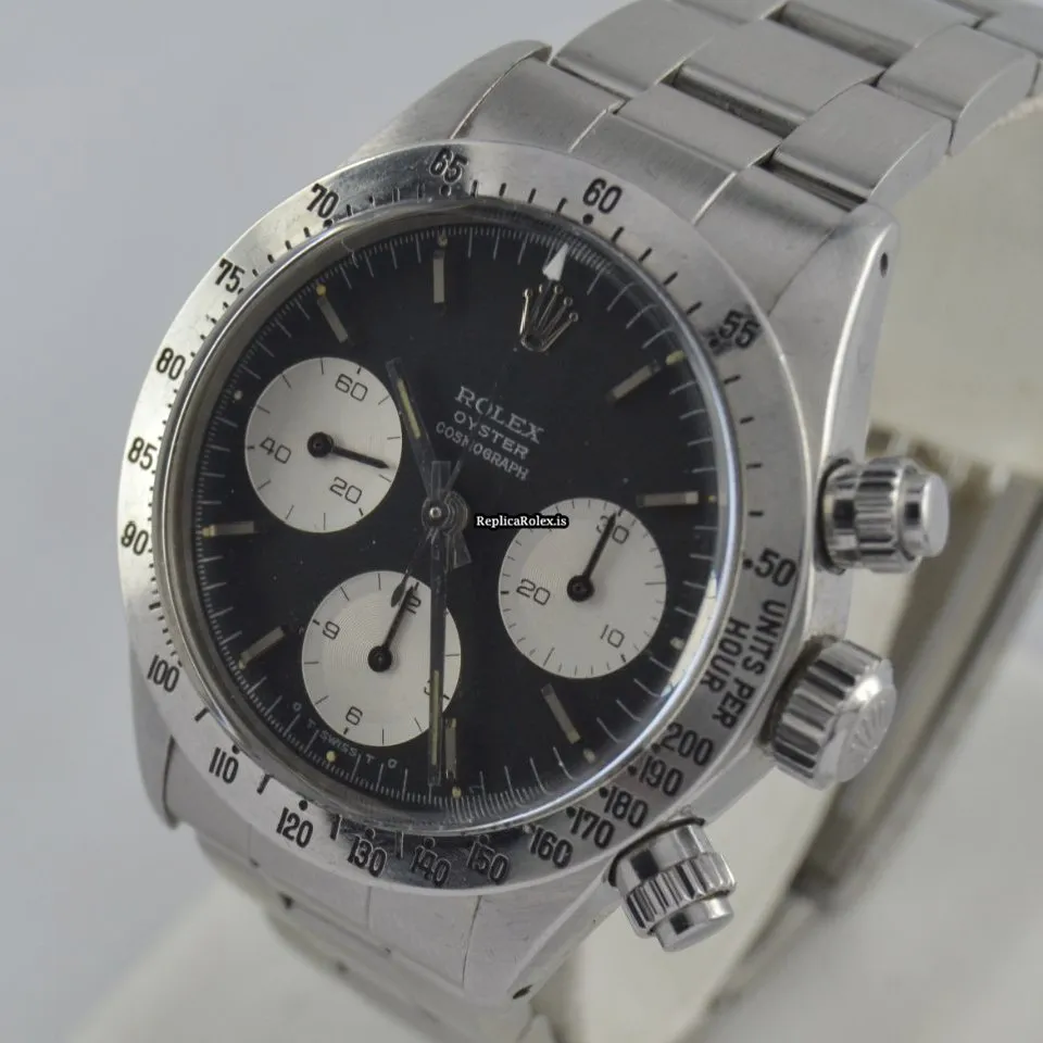 Excellent Fake Rolex Daytona 6265 Caliber 727 Manual Winding Movement 37mm Steel Case Mens/unisex Watch - Image 2