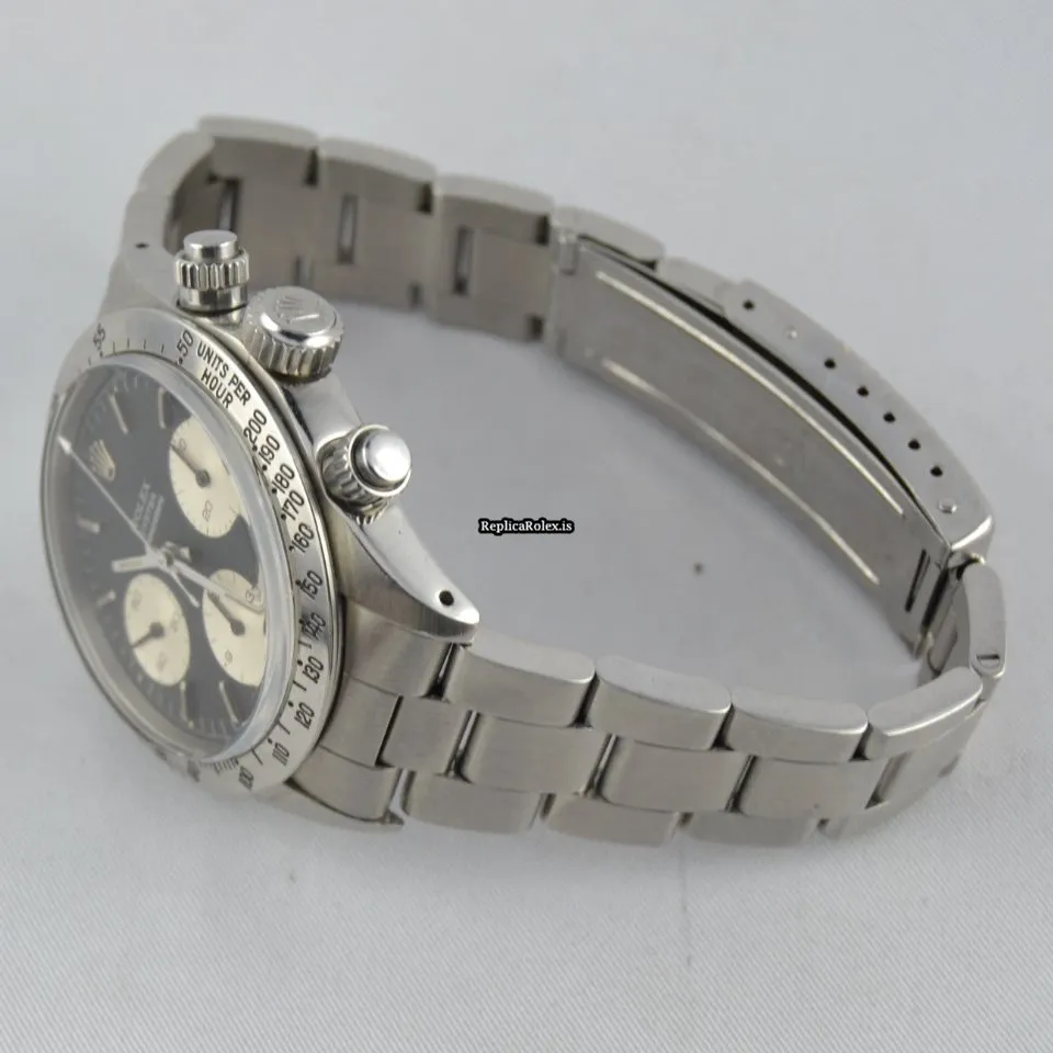 Excellent Fake Rolex Daytona 6265 Caliber 727 Manual Winding Movement 37mm Steel Case Mens/unisex Watch - Image 4