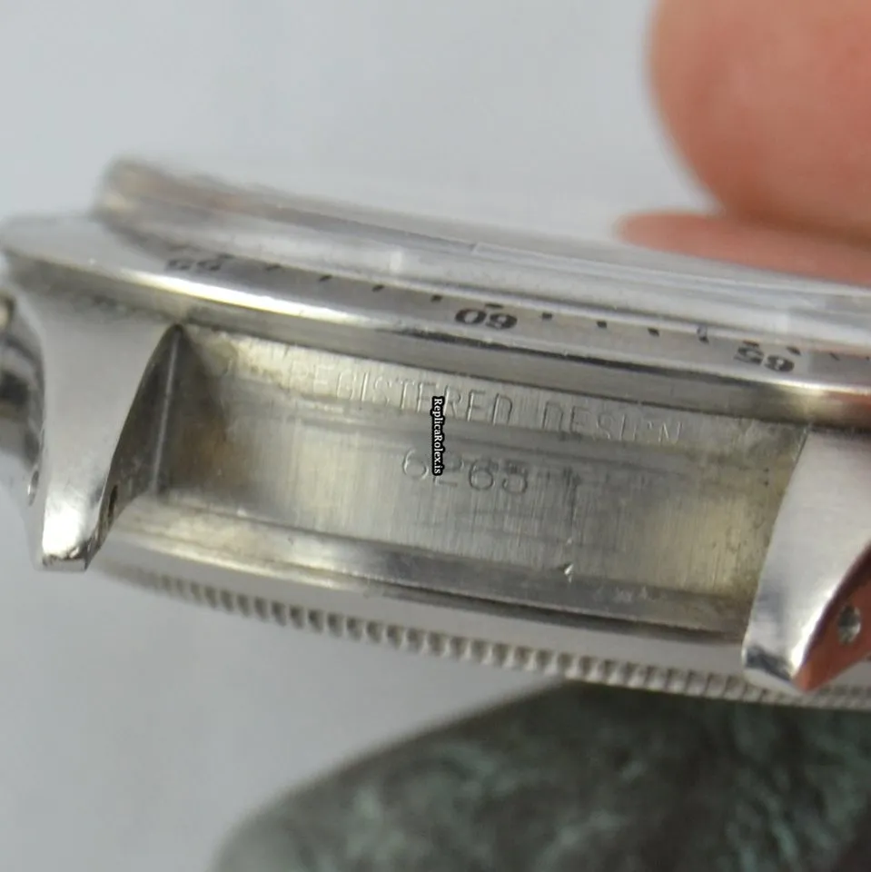 Excellent Fake Rolex Daytona 6265 Caliber 727 Manual Winding Movement 37mm Steel Case Mens/unisex Watch - Image 8