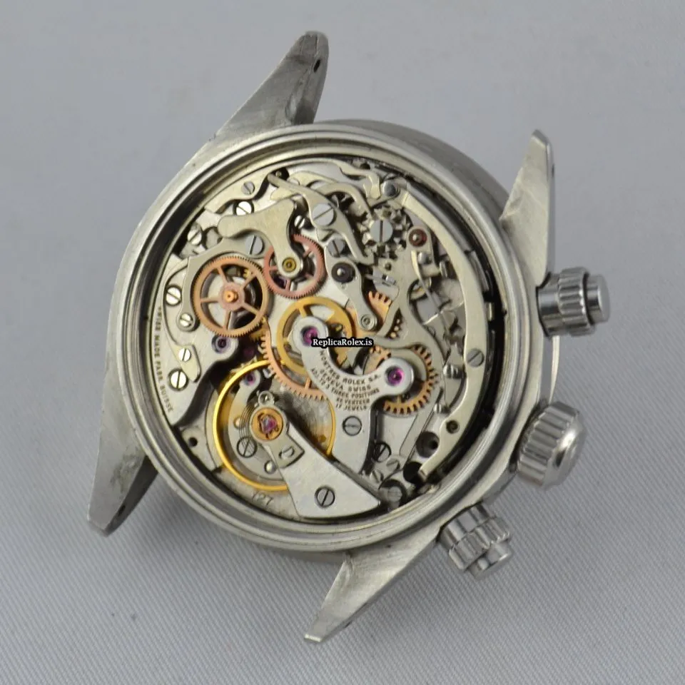 Excellent Fake Rolex Daytona 6265 Caliber 727 Manual Winding Movement 37mm Steel Case Mens/unisex Watch - Image 9