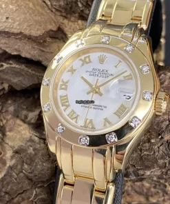 Cheap Replica Rolex Lady-datejust Pearlmaster 69318 Automatic Movement 28mm Yellow Gold Case Watch