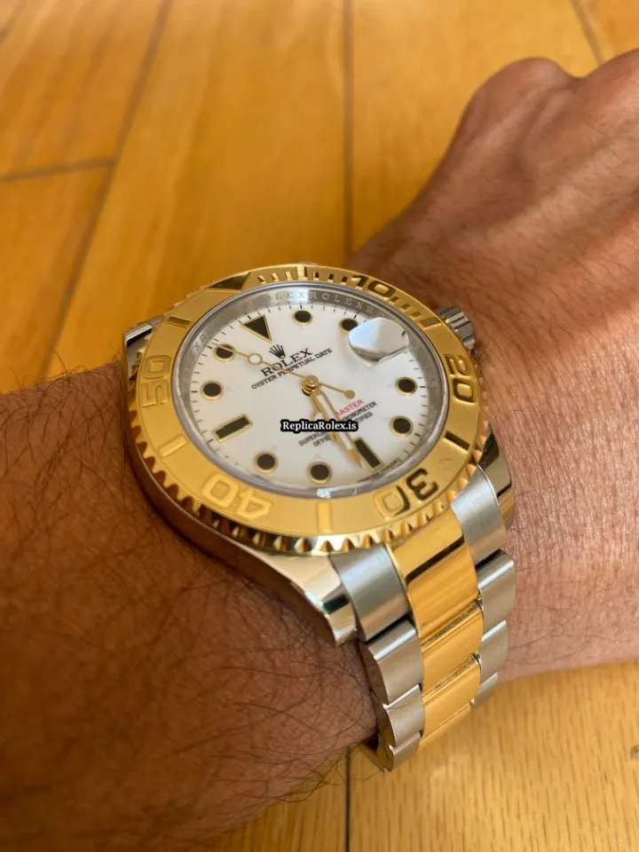 Terrific Copies Rolex Yacht-master 40 16623 Caliber 3135 Automatic Movement 40mm Gold/steel Case Mens/unisex Watch - Image 5