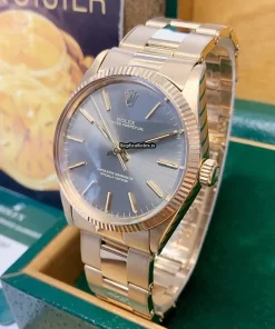 Well Made Fake Rolex Oyster Perpetual 34 1005 Caliber 1570 Automatic Movement 34mm Yellow Gold Case Mens/unisex Watch