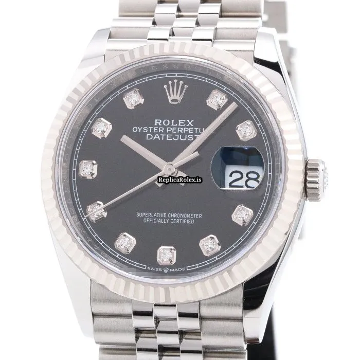 Design Fake Rolex Datejust 126234g Caliber 3235 Automatic Movement 36mm Gold/steel Case Mens/unisex Watch