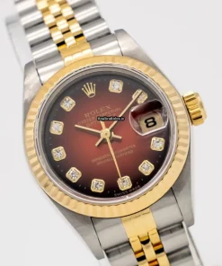 Suitable Replica Rolex Lady-datejust 69173 Caliber 2135 Automatic Movement 26mm Gold/steel Case Womens Watch