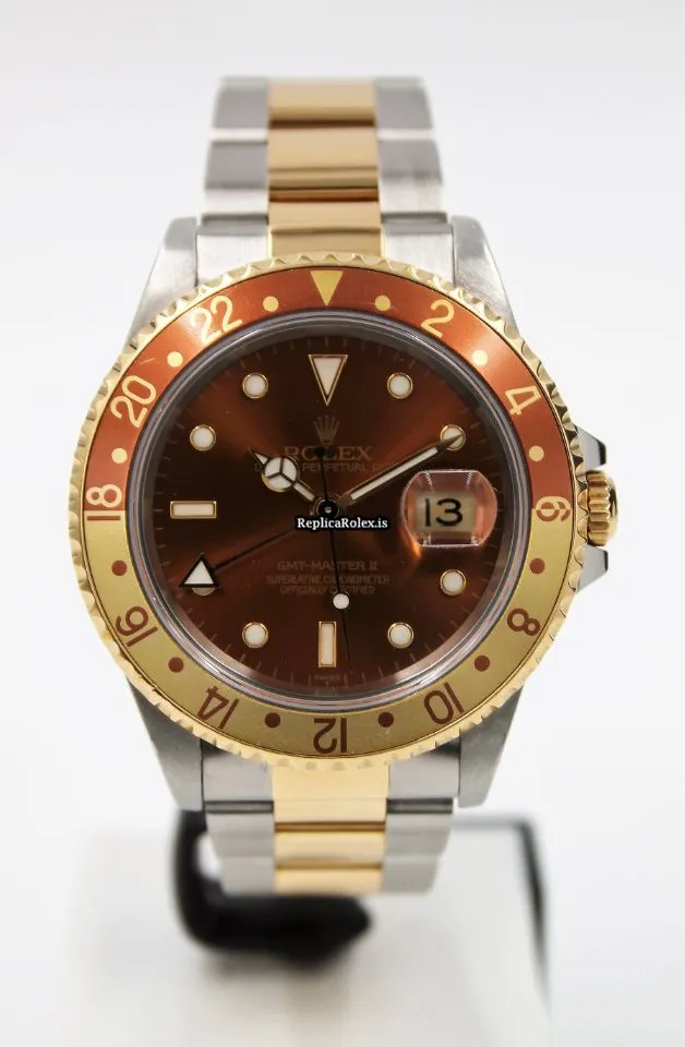 Neat Fake Rolex Gmt-master II 16713 Caliber 3185 Automatic Movement 40mm Gold/steel Case Mens/unisex Watch
