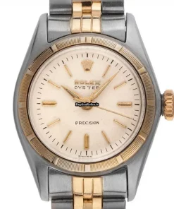 Beautiful Replica Rolex Oyster Precision 6406 Caliber 131 Manual Winding Movement 25mm Steel Case Mens/unisex Watch