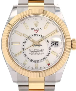 Perfect Fake Rolex Sky-dweller 326933 Caliber 9001 Automatic Movement 42mm Gold/steel Case Mens/unisex Watch