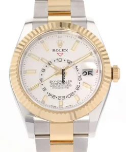 Exquisite Replica Rolex Sky-dweller 326933 Caliber 9001 Automatic Movement 42mm Gold/steel Case Mens/unisex Watch