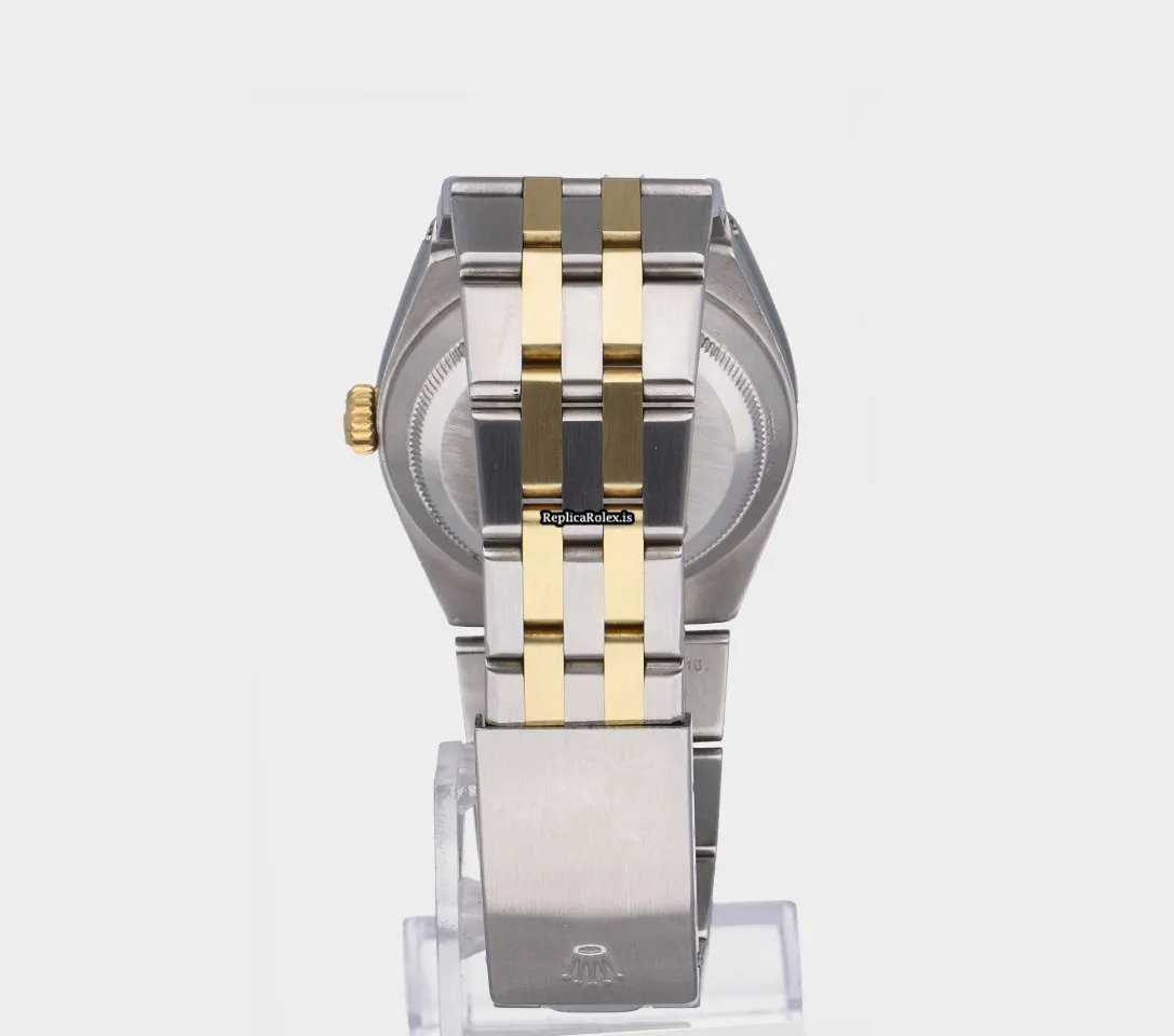 Fine Replica Rolex Datejust Oysterquartz 17013 Caliber 5035 Quartz Movement 36x42mm Gold/steel Case Mens/unisex Watch - Image 10