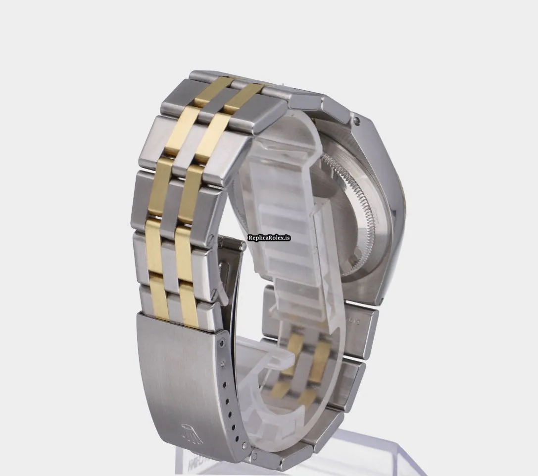 Fine Replica Rolex Datejust Oysterquartz 17013 Caliber 5035 Quartz Movement 36x42mm Gold/steel Case Mens/unisex Watch - Image 11