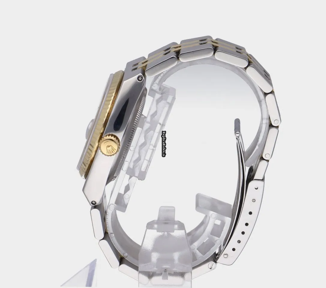 Fine Replica Rolex Datejust Oysterquartz 17013 Caliber 5035 Quartz Movement 36x42mm Gold/steel Case Mens/unisex Watch - Image 7