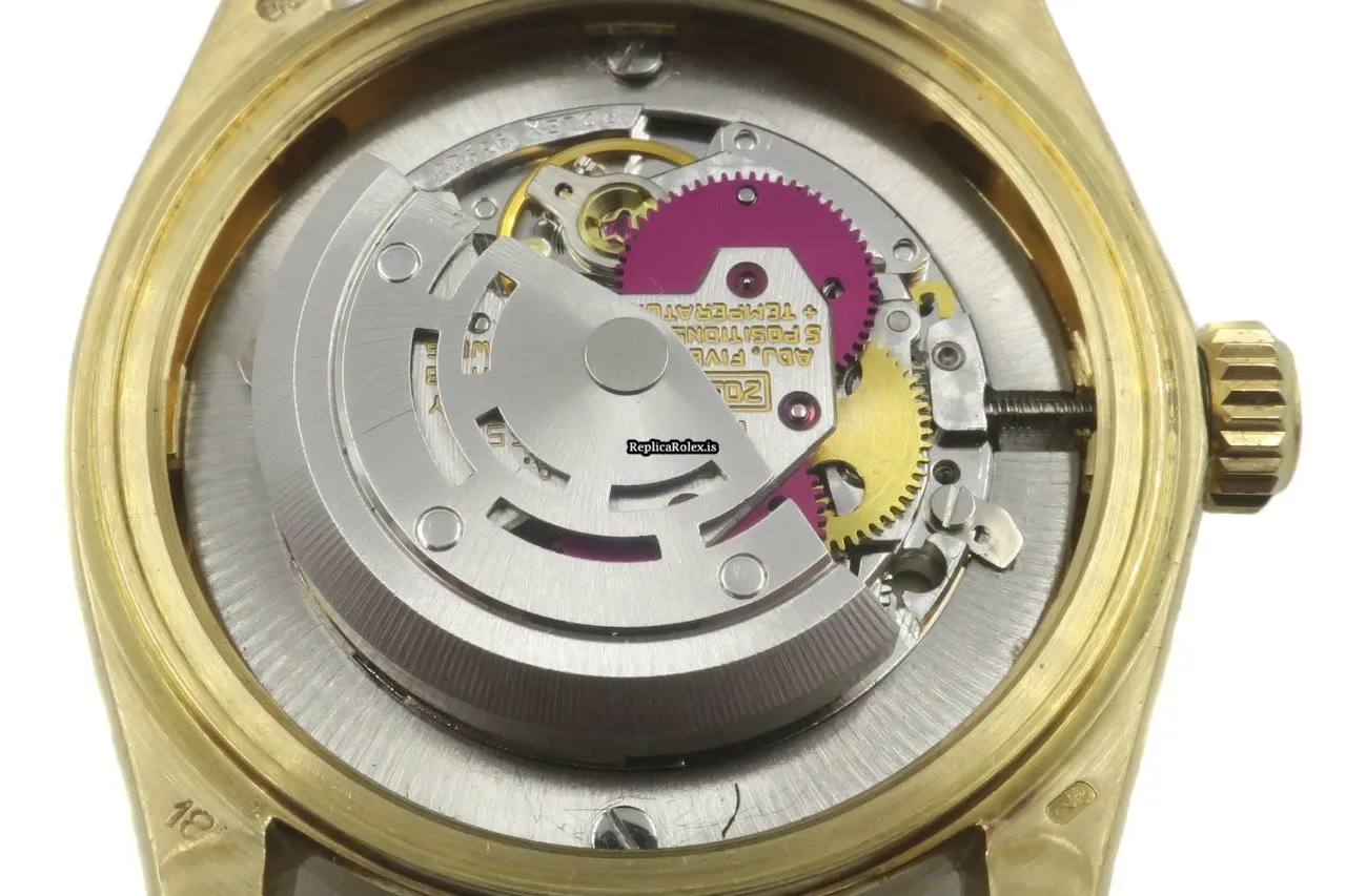 Discount Replica Rolex Lady-datejust 6827 Caliber 2030 Automatic Movement 31mm Yellow Gold Case Womens Watch - Image 9