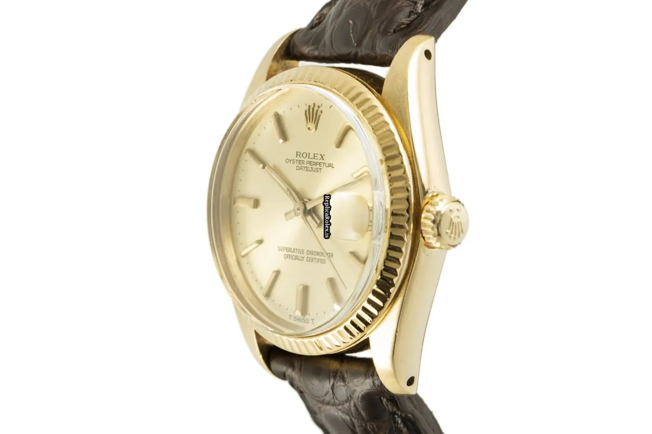 Discount Replica Rolex Lady-datejust 6827 Caliber 2030 Automatic Movement 31mm Yellow Gold Case Womens Watch - Image 4