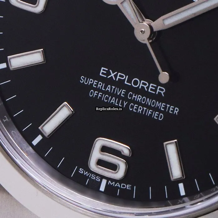Superb Fake Rolex Explorer 214270 Caliber 3132 Automatic Movement 39mm Steel Case Watch - Image 5