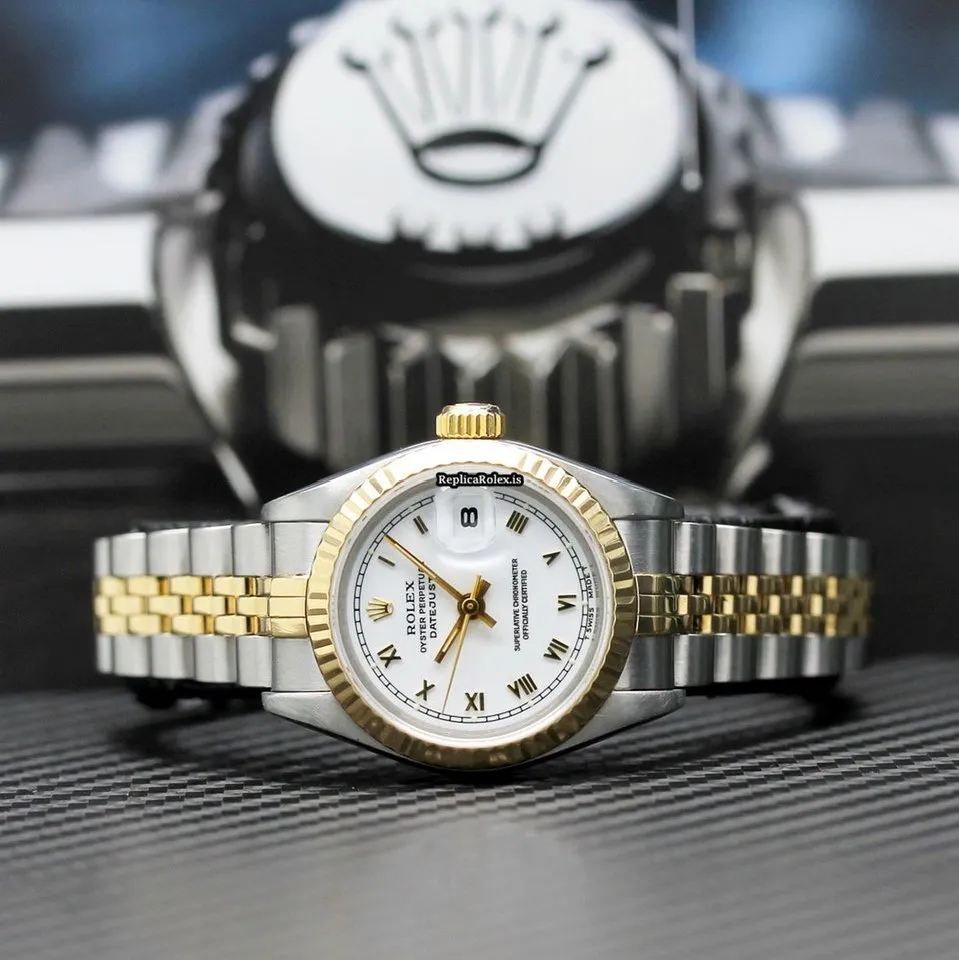 Wholesale Copies Rolex Lady-datejust 69173 Caliber 2135 Automatic Movement 26x42mm Gold/steel Case Womens Watch