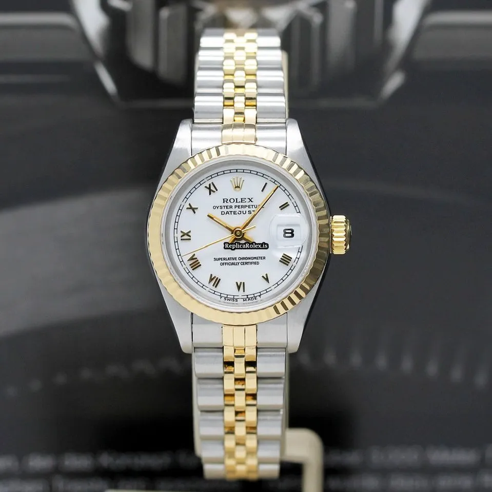 Wholesale Copies Rolex Lady-datejust 69173 Caliber 2135 Automatic Movement 26x42mm Gold/steel Case Womens Watch - Image 3